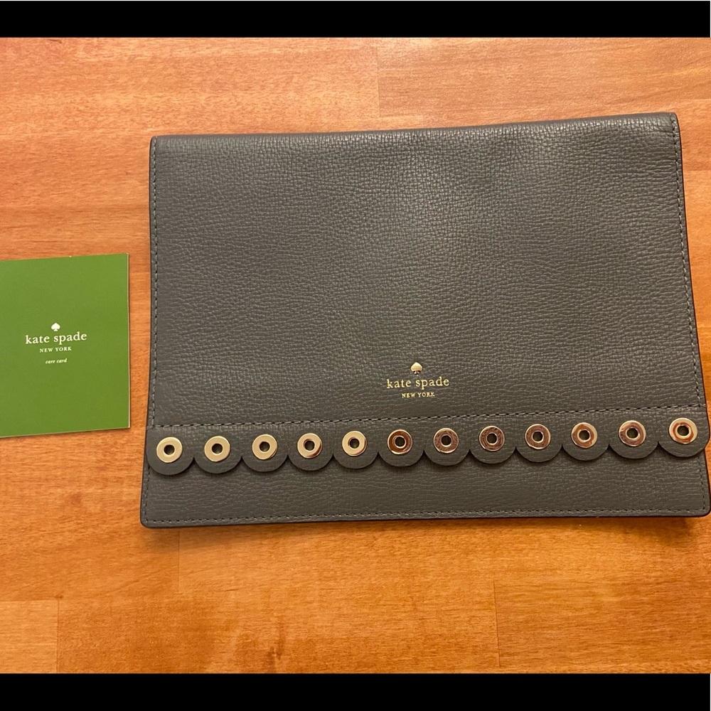 Kate Spade grey clutch